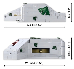 Německé bojové opevnění bunkr Regelbau 667 COBI 3136 - World War II 1:35