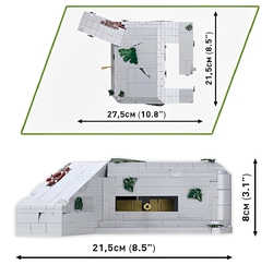 Německé bojové opevnění bunkr Regelbau 667 COBI 3136 - World War II 1:35