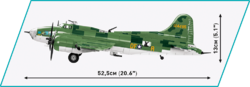 Americký dálkový bombardovací letoun Boeing B-17F MEMPHISKÁ KRÁSKA COBI 5707 - World War II