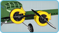 Německý dopravní letoun Junkers JU 52/3M  COBI 5710 - World War II