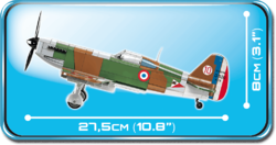 Francouzský stíhací letoun Dewoitine D.520 COBI 5720 - World War II