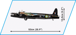 Letadlo střední bombardér VICKERS WELLINGTON MK. IC COBI 5531 - World War II - kopie