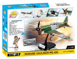 French fighter aircraft Morane-Saulnier MS.406 COBI 5724 - World War II