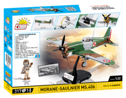 Französisches Kampfflugzeug Morane-Saulnier MS.406 COBI 5724- World War II