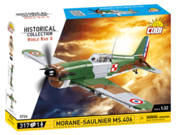 French fighter aircraft Dewoitine D.520 COBI 5720 - World War II - kopie