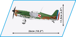 French fighter aircraft Dewoitine D.520 COBI 5720 - World War II - kopie