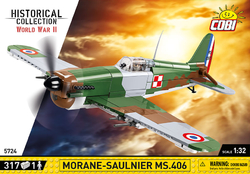 Francouzský stíhací letoun Morane-Saulnier MS.406 COBI 5724 - World War II