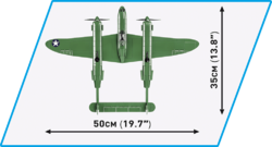 Stíhací-bombardovací letoun Lockheed P-38L Lightning COBI 5539 - World War II - kopie