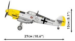 German fighter Messerschmitt BF 109 G COBI 5761 - World War II 1:32 - kopie