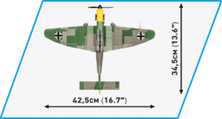 Německý střemhlavý bombardér Junkers JU-87B Stuka  COBI 5730 - World War II