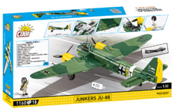 German Junkers JU-88 COBI 5733 multi-role combat aircraft - World War II