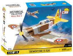 Francúzske stíhacie lietadlo Dewoitine D.520 COBI 5720 - World War II - kopie