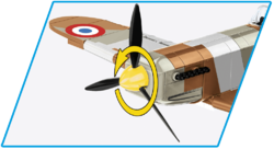 French fighter aircraft Dewoitine D.520 COBI 5720 - World War II - kopie