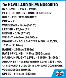 Multipurpose fighter de Havilland Mosquito FB Mk. VI. COBI 5718 - World War II - kopie