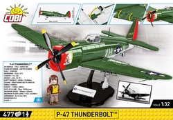 American fighter plane P-47 Thunderbolt COBI 5736 - Executive Edition WWII - kopie