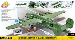 Amerikanischer schwerer Bomber B-24 LIBERATOR MK. III COBI 5738 – Limited Edition WWII 1:48 - kopie