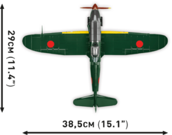 Japanese fighter aircraft Mitsubishi A6M2 Zero-Sen COBI 5729 - World War II - kopie