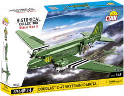 Amerikanisches Transportflugzeug Douglas C-47 Skytrain Dakota COBI 5743 - Zweiter Weltkrieg 1:48