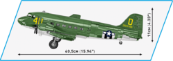 Dopravné lietadlo Douglas C-47 Skytrain Dakota COBI 5701 - World War II - kopie