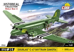 Dopravné lietadlo Douglas C-47 Skytrain Dakota COBI 5701 - World War II - kopie