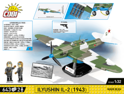 Ruské bojové lietadlo Iľjušin IL-2M3 Shturmovik COBI 5744 - World War II 1:32 - kopie