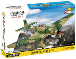 Německý střemhlavý bombardér Junkers JU-87 B-2 Stuka TROP  COBI 5748 - World War II 1:32