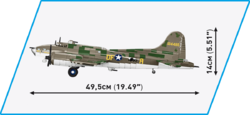 Americký diaľkový bombardér Boeing B-17F Létajúca pevnosť-Memphis Belle COBI 5707 - World War II - kopie