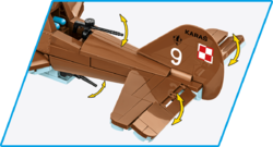 Nemecký strmhlavý bombardér Junkers JU-87 B-2 Stuka TROP COBI 5748 - World War II 1:32 - kopie