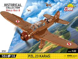 Nemecký strmhlavý bombardér Junkers JU-87 B-2 Stuka TROP COBI 5748 - World War II 1:32 - kopie