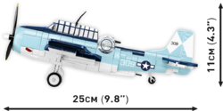 American fighter aircraft Grumman F4F Wildcat COBI 5731 - World War II - kopie