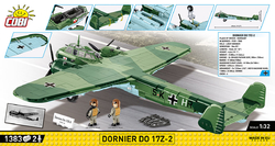 Nemecké bombardovacie lietadlo Dornier DO 17Z-2 COBI 5753 Limited Edition WW II 1:32 - kopie