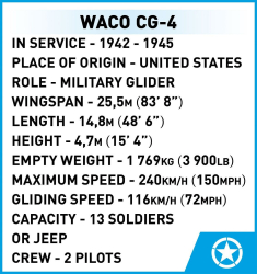 Americký vzpěrový kluzák Waco CG-4 Haig