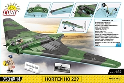 German monoplane fighter jet Horten Ho 229 COBI 5757 - World War II 1:32