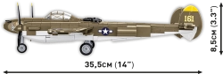 Amerikanischer Jagdbomber Lockheed P-38 Lightning COBI 5882 - Zweiter Weltkrieg 1:48 - kopie