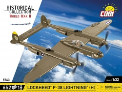 Amerikanischer Jagdbomber Lockheed P-38 Lightning COBI 5882 - Zweiter Weltkrieg 1:48 - kopie