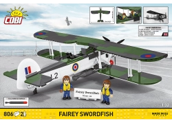 Britský torpédový palubní letoun Fairey Swordfish COBI 5770 - World War II 1:32
