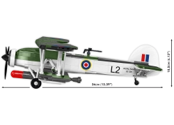 Britský torpédový palubní letoun Fairey Swordfish COBI 5770 - World War II 1:32