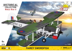 Britský torpédový palubní letoun Fairey Swordfish COBI 5770 - World War II 1:32