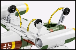 Německý proudový stíhací letoun Messerschmitt ME 262A -1a COBI 5776 - World War II 1:32