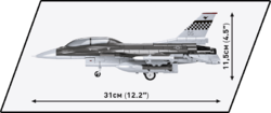 American multipurpose fighter F-16C Fighting Falcon COBI 5813 - Armed Forces - kopie