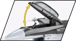 Americké viacúčelové stíhacie lietadlo F-16C Fighting Falcon COBI 5813 - Armed Forces - kopie