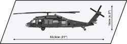 American multipurpose helicopter Sikorski UH-60 Black Hawk COBI 5816 - Limited Edition Armed Forces - kopie