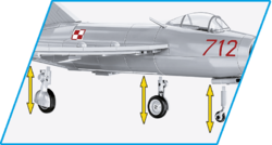 Russian fighter aircraft MIG-15 FAGOT COBI 2416 - Korean War - kopie