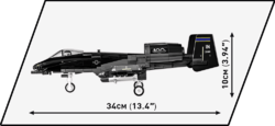 Americký bitevní letoun A-10 Thunderbolt II WARTHOG COBI 5837 - Armed Forces