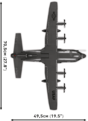 Americké transportné lietadlo Lockheed C-130 Hercules COBI 5839 - Armed Forces 1:61 - kopie