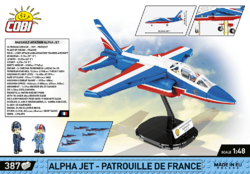 Francouzský lehký bitevní letoun Dassault Alpha JET Patrouille de France COBI 5841 - Armed Forces