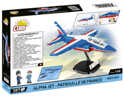 Francouzský lehký bitevní letoun Dassault Alpha JET Patrouille de France COBI 5841 - Armed Forces 1:48