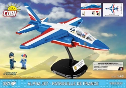 Francouzský lehký bitevní letoun Dassault Alpha JET Patrouille de France COBI 5841A - Armed Forces 1:48