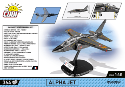 Französisches leichtes Kampfflugzeug Dassault Alpha JET Patrouille de France COBI 5841 - Armed Forces 1:48 - kopie