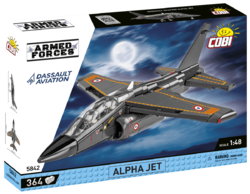 French Light Combat Aircraft Dassault Alpha JET Patrouille de France COBI 5841 - Armed Forces 1:48 - kopie